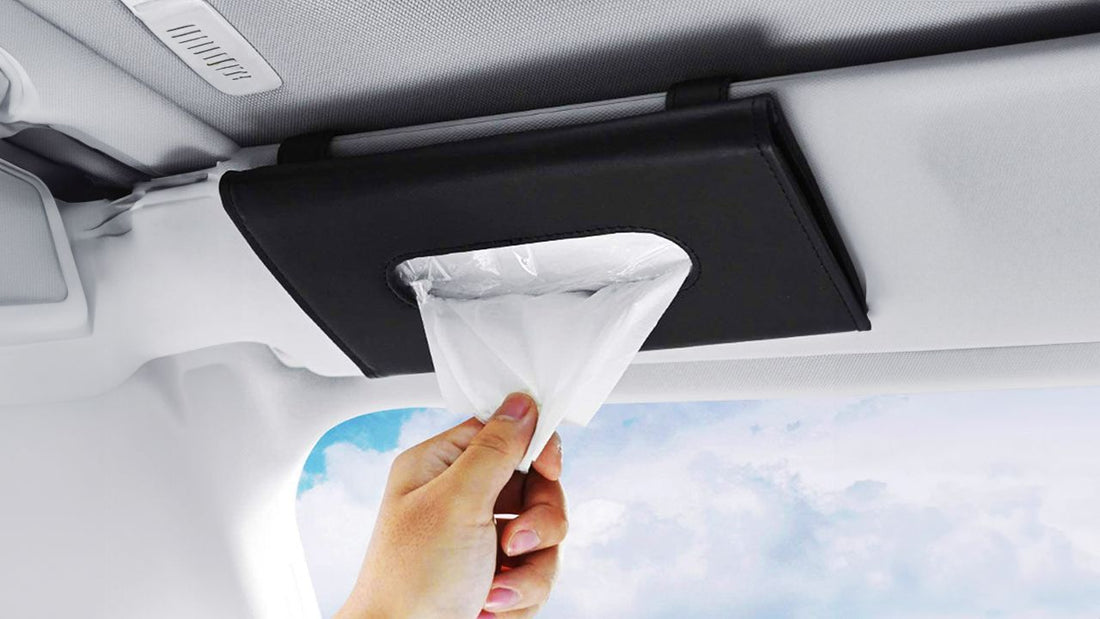 Keep your car clean and clutter-free with a premium car tissue box holder