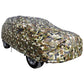 Autofurnish Aero Julgle Waterproof Heat Resistant Mirror And Antenna Pocket Car Body Cover For Hyundai Sonata- Jungle Green