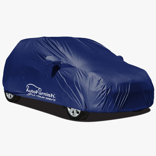 Tata Tigor Car Body Cover, Heat & Water Resistant with Side Mirror Pockets (PARKER BLUE)
