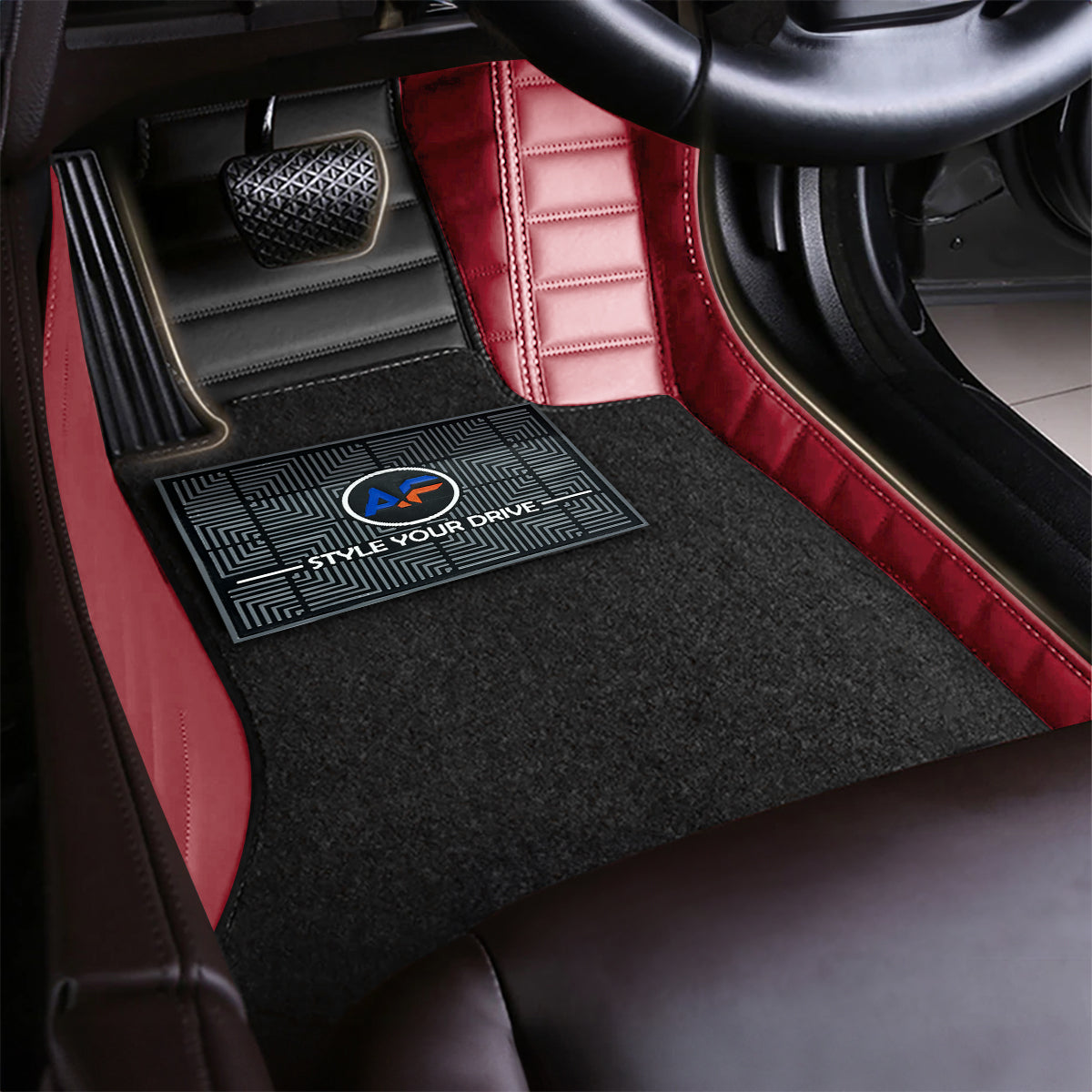 Autofurnish 9D Combination Custom Fitted Car Mats For Hyundai IONIQ 5 2023 - Black FL-Cherry