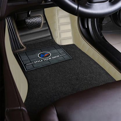 Autofurnish 9D Combination Custom Fitted Car Mats For Land Rover Freelander 2 2013 - Black HC-Beige