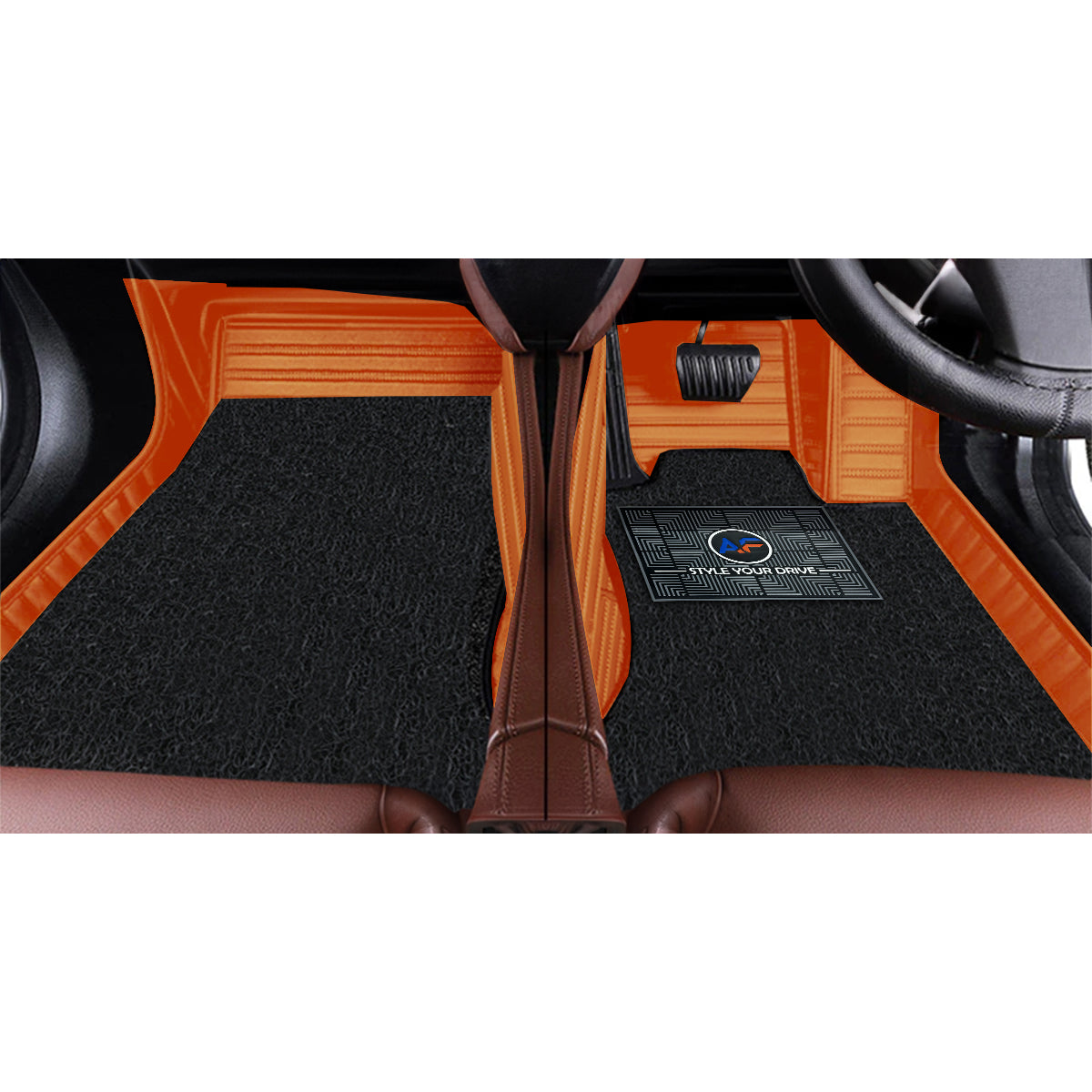 Autofurnish 9D Premium Custom Fitted Car Mats For BMW 5 Series 2022 - Tan Tan