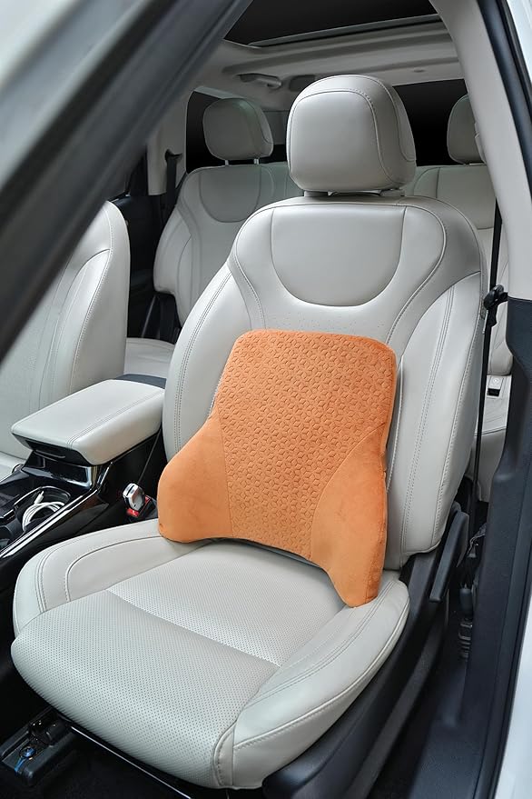 Autofurnish Luxurious Car Backrest (Plush-8871)- One Pc