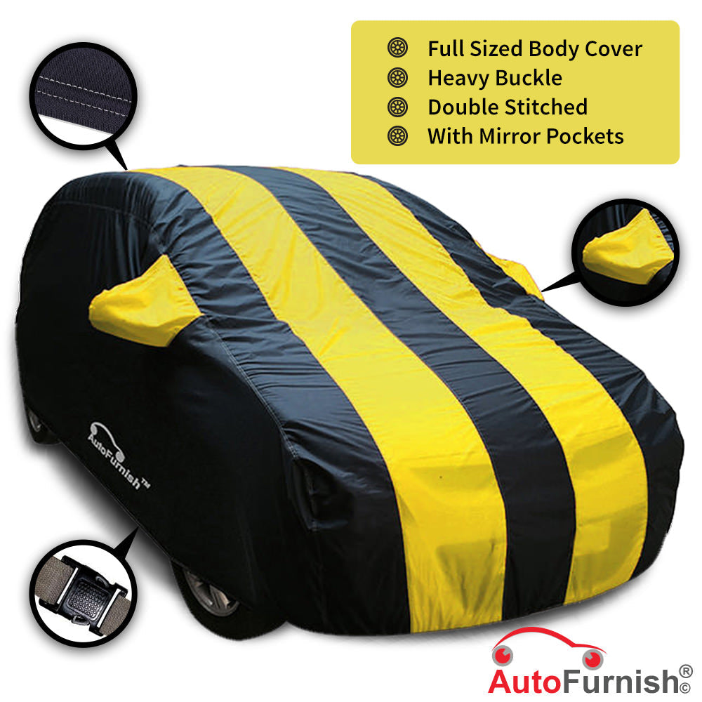 Autofurnish  Stylish Aqua Stripe  Car Body Cover For Mercedes A-Class Limousine 2021