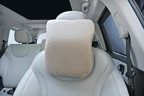 Autofurnish Luxurious Car Pillow Neck Rest (Plush-8883)Ergonomic Support- (1-Pc)