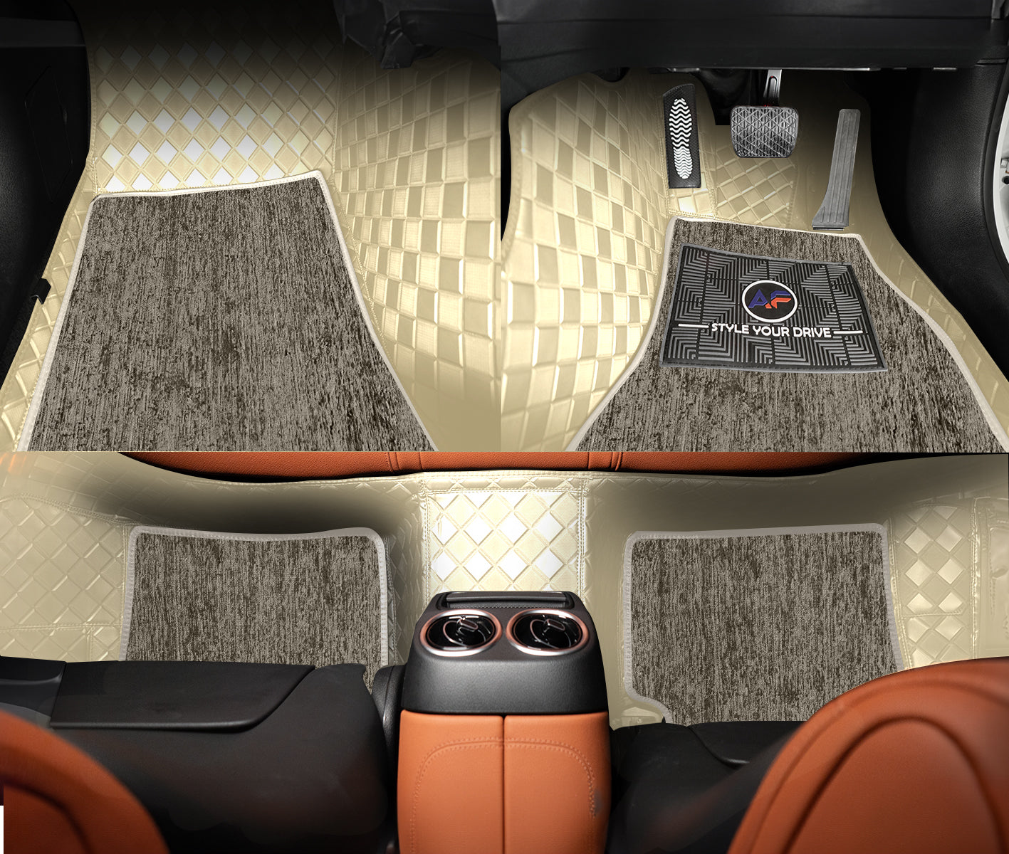 Autofurnish 9D Luxurious Custom Fitted Car Mats For Hyundai Alcazar (6 Seater) 2021