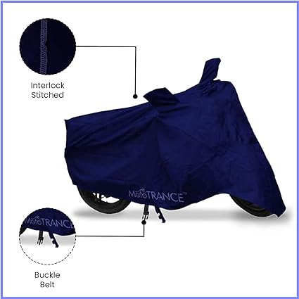 Mototrance Sporty Blue Bike Body Cover For Honda Activa 3G (BIKE BODY COVER)