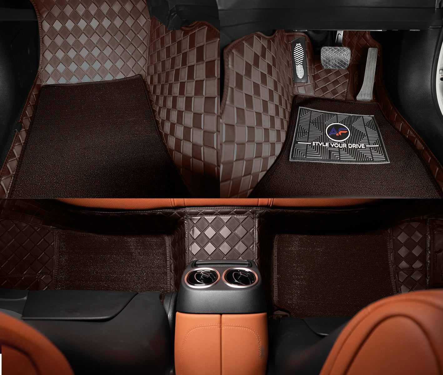 Autofurnish 9D Luxurious Custom Fitted Car Mats For Mercedes V220 2019