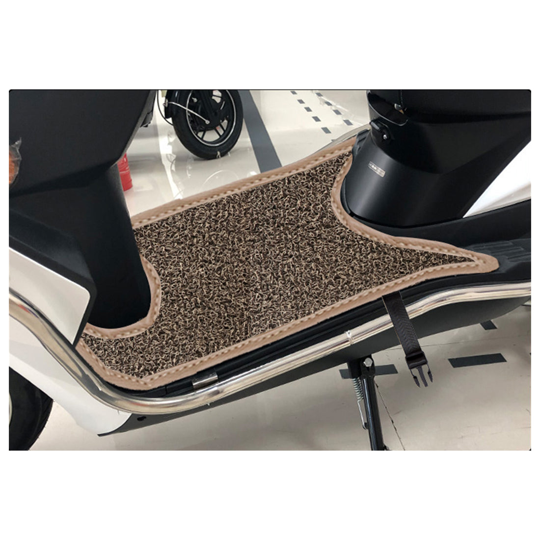 Mototrance Anti Skid Curly Scooter/Scooty Foot Mats for Honda Activa 3G