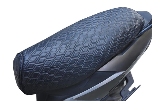 Mototrance PU Leather Luxurious Bike Scooter Seat Cover (MTSC-BL) Bajaj Pulsar 220CC