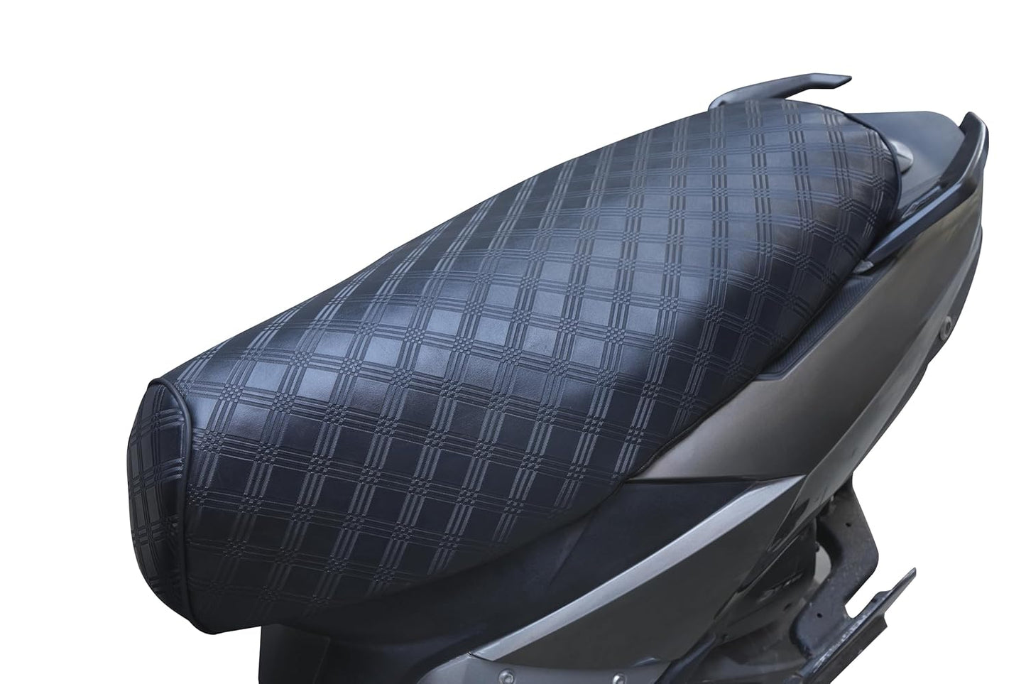 Mototrance PU Leather Luxurious Bike Scooter Seat Cover (MTSC-BL) Hero Pleasure Plus