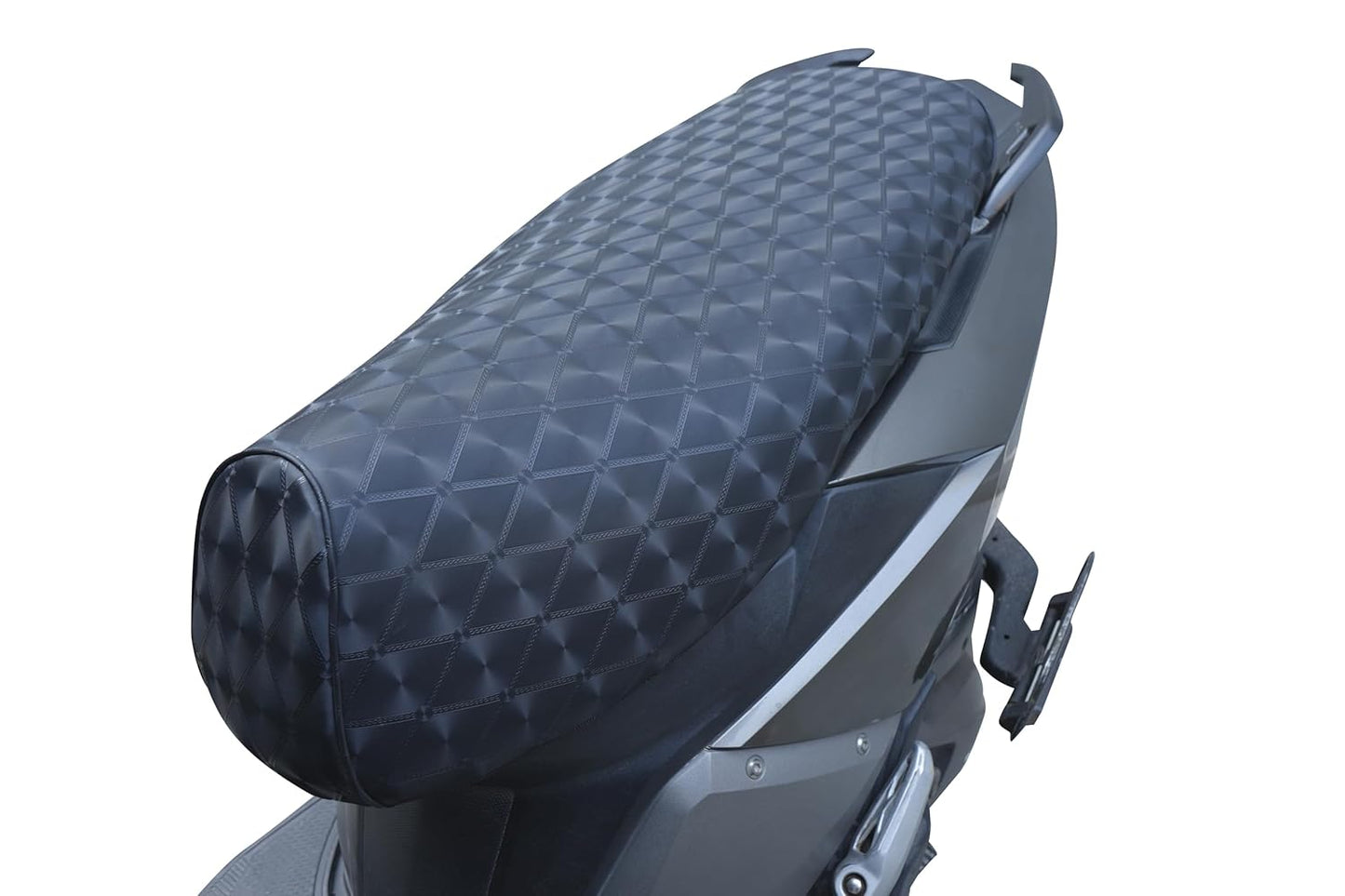 Mototrance PU Leather Luxurious Bike Scooter Seat Cover (MTSC-BL) Mahindra  Rodeo RZ