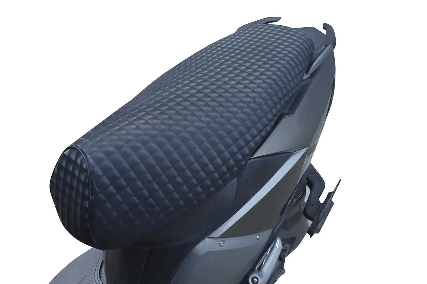 Mototrance PU Leather Luxurious Bike Scooter Seat Cover (MTSC-BL) Hero Splendor