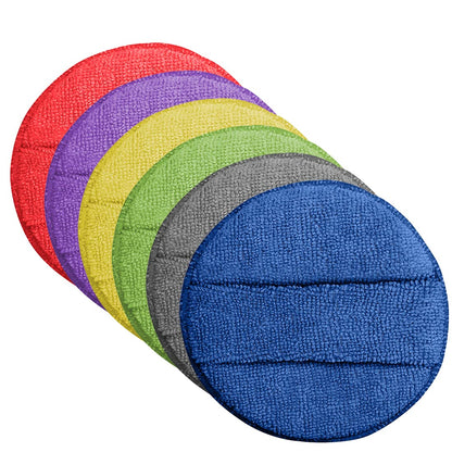 Autofurnish Microfiber Reusable Round Polishing Pad (MultiColor) Multipurpose