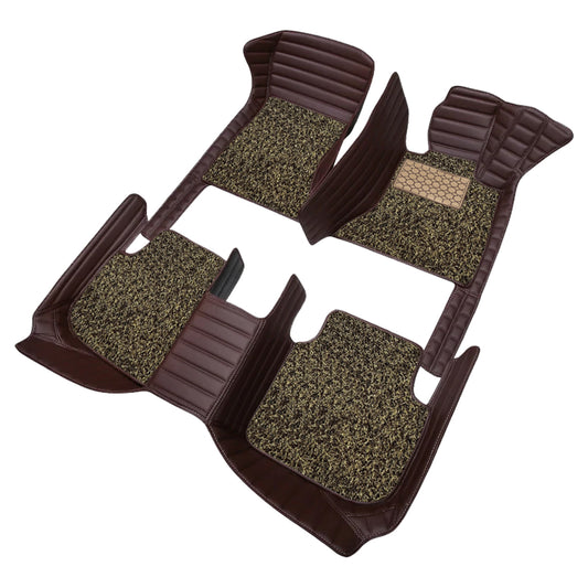 Autofurnish 9D Premium Custom Fitted Car Mats For MG Gloster (6 Seater) 2020 - Coffee Coffee