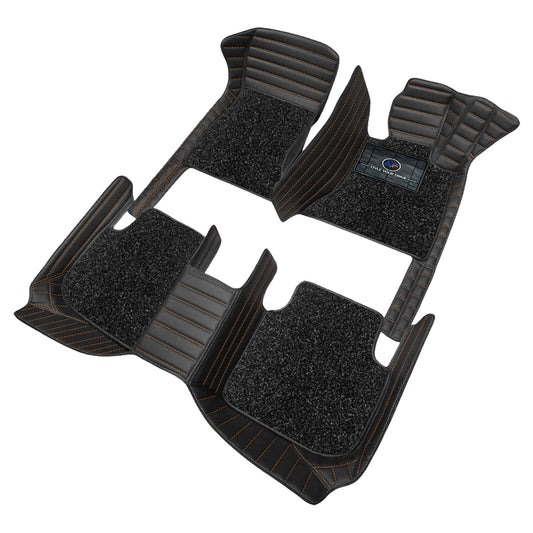 Autofurnish 9D Premium Custom Fitted Car Mats For Datsun Go - Black Tan