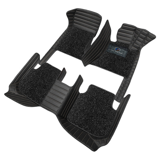 Autofurnish 9D Premium Custom Fitted Car Mats For  Hummer H3 2010 - Black Beige